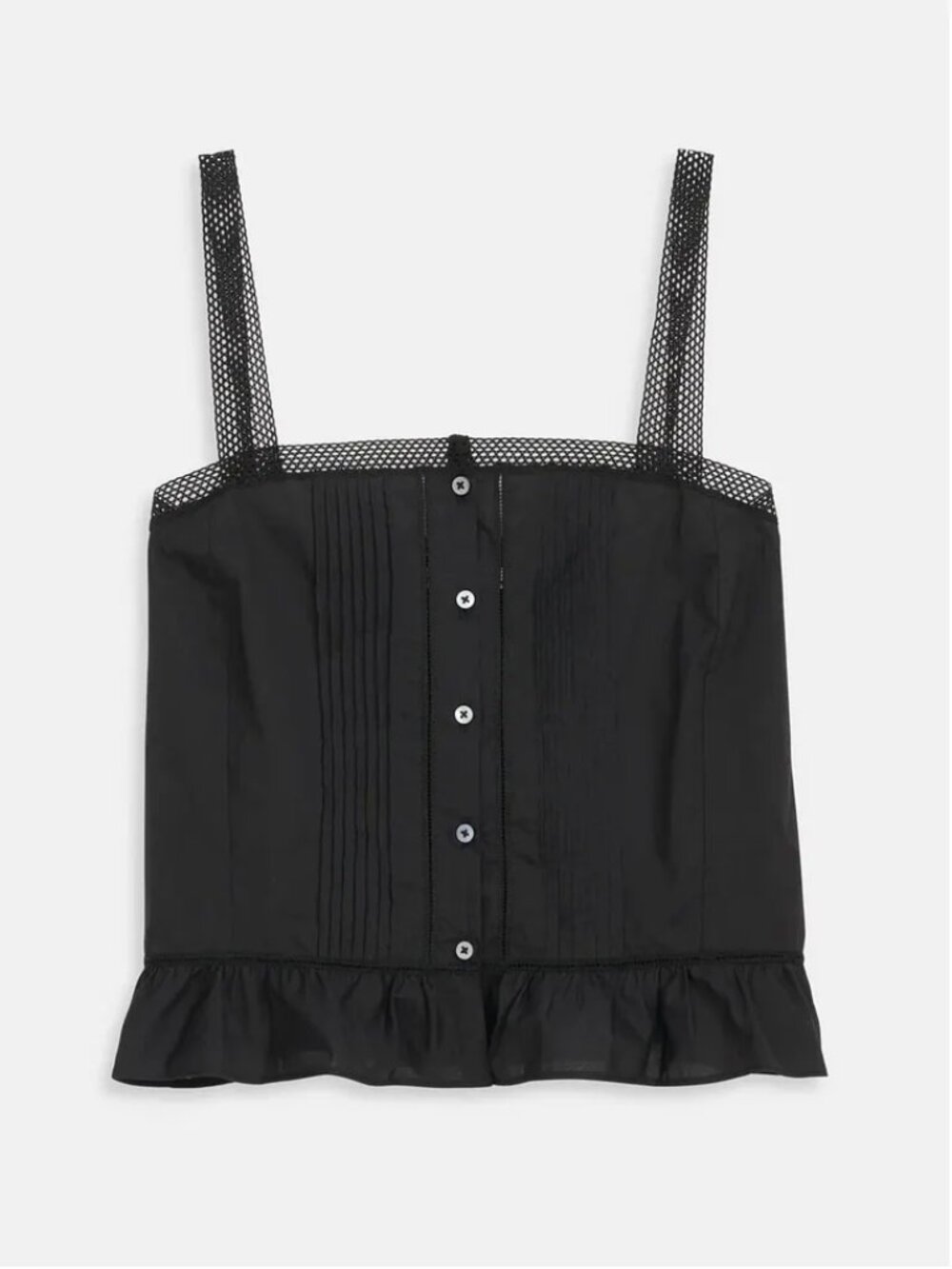 NWT $145 Alex Mill Ruby Black 100% Cotton Cami in Size X-Large!